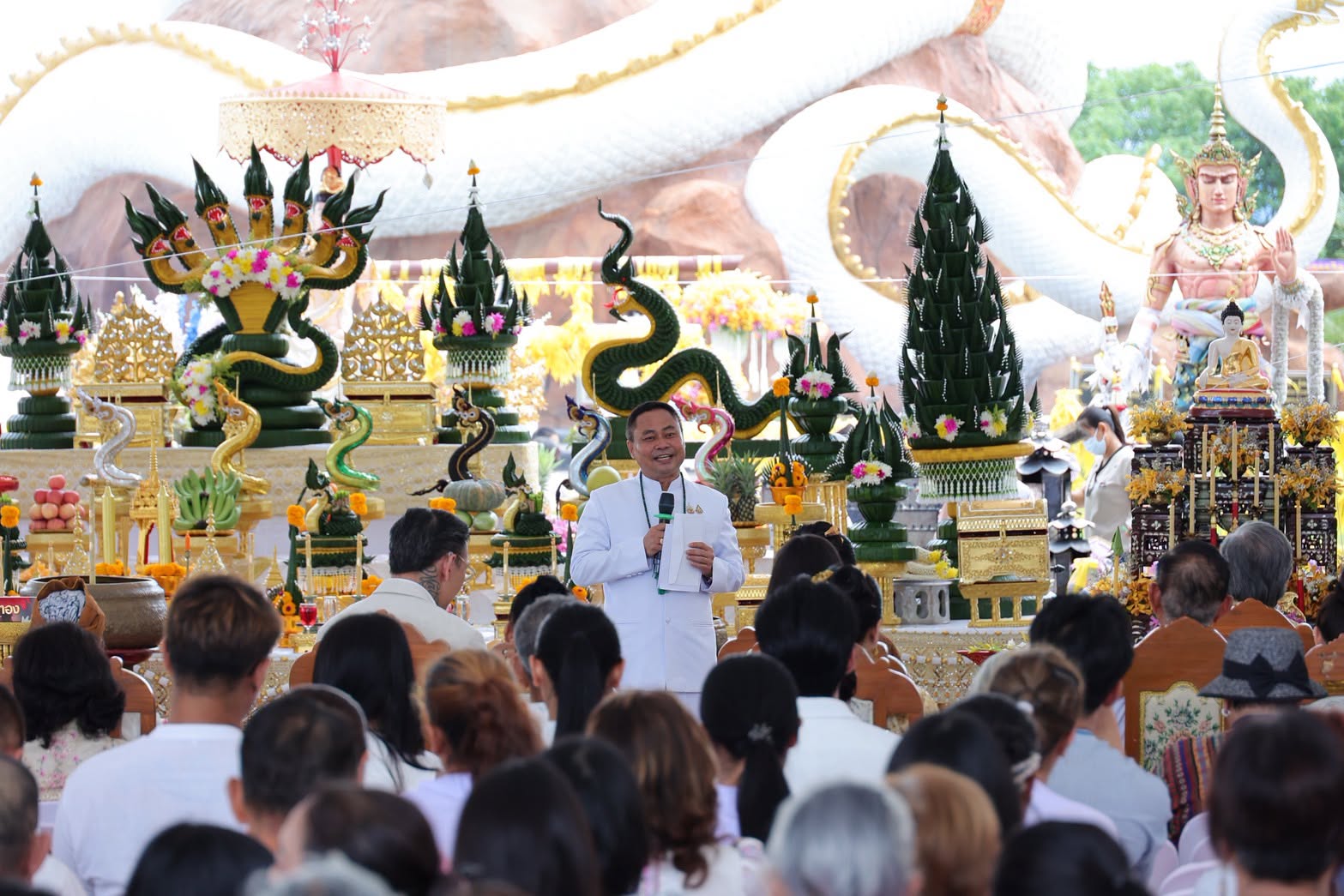 เชียงรายจัดพิธีมหาสักการะบวงสรวงใหญ่ พญาอนันตนาคราชเจ้า 7 เศียร ริมฝั่งโขง และพิธีเททองหล่อรูปเหมือนครูบาศรีวิชัย เสริมสิริมงคล-หนุนท่องเที่ยว