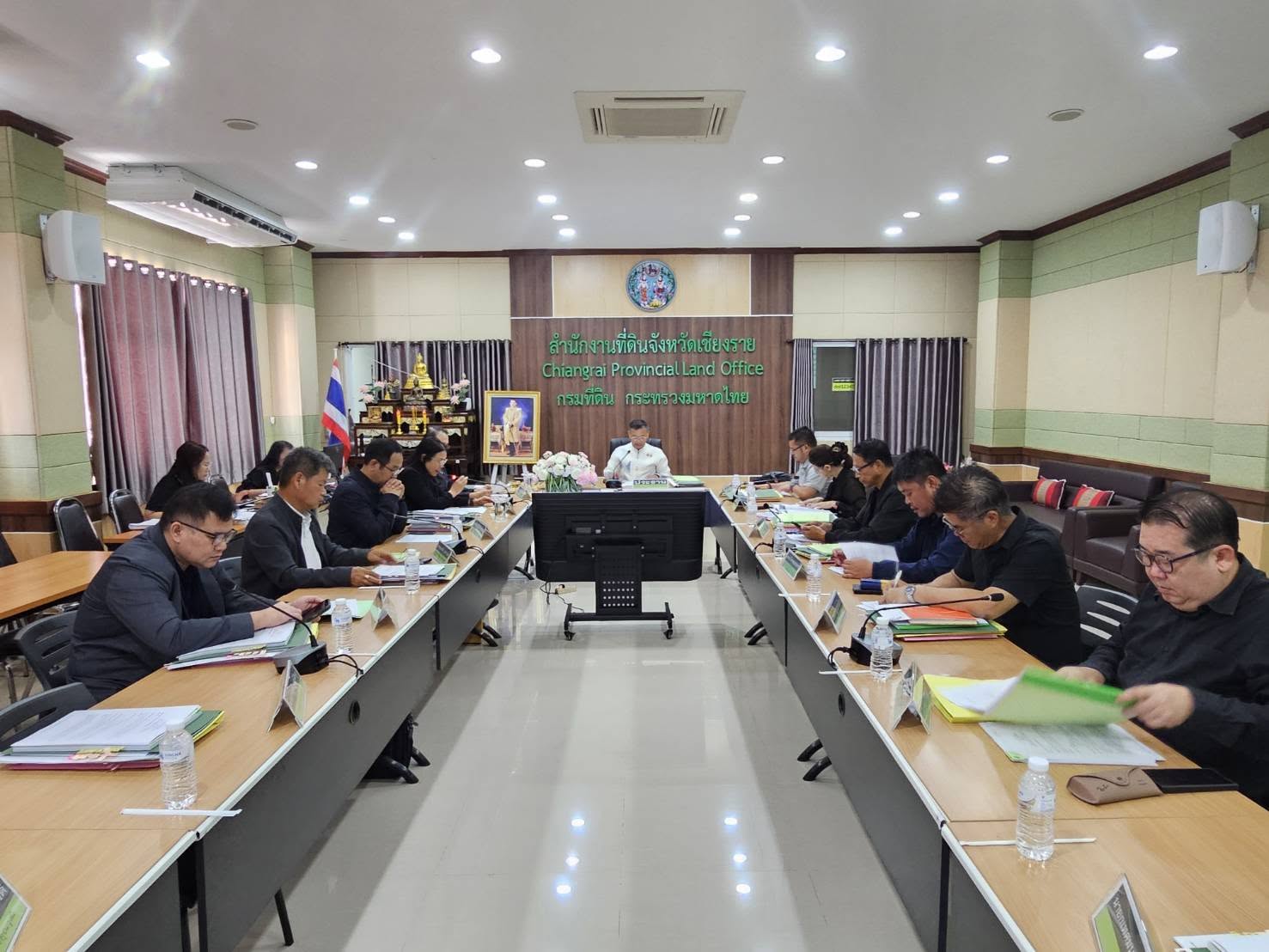 จังหวัดเชียงราย ประชุมคณะกรรมการจัดสรรที่ดิน พิจารณาการขอแก้ไขแผนผังโครงการและการโอนใบอนุญาต